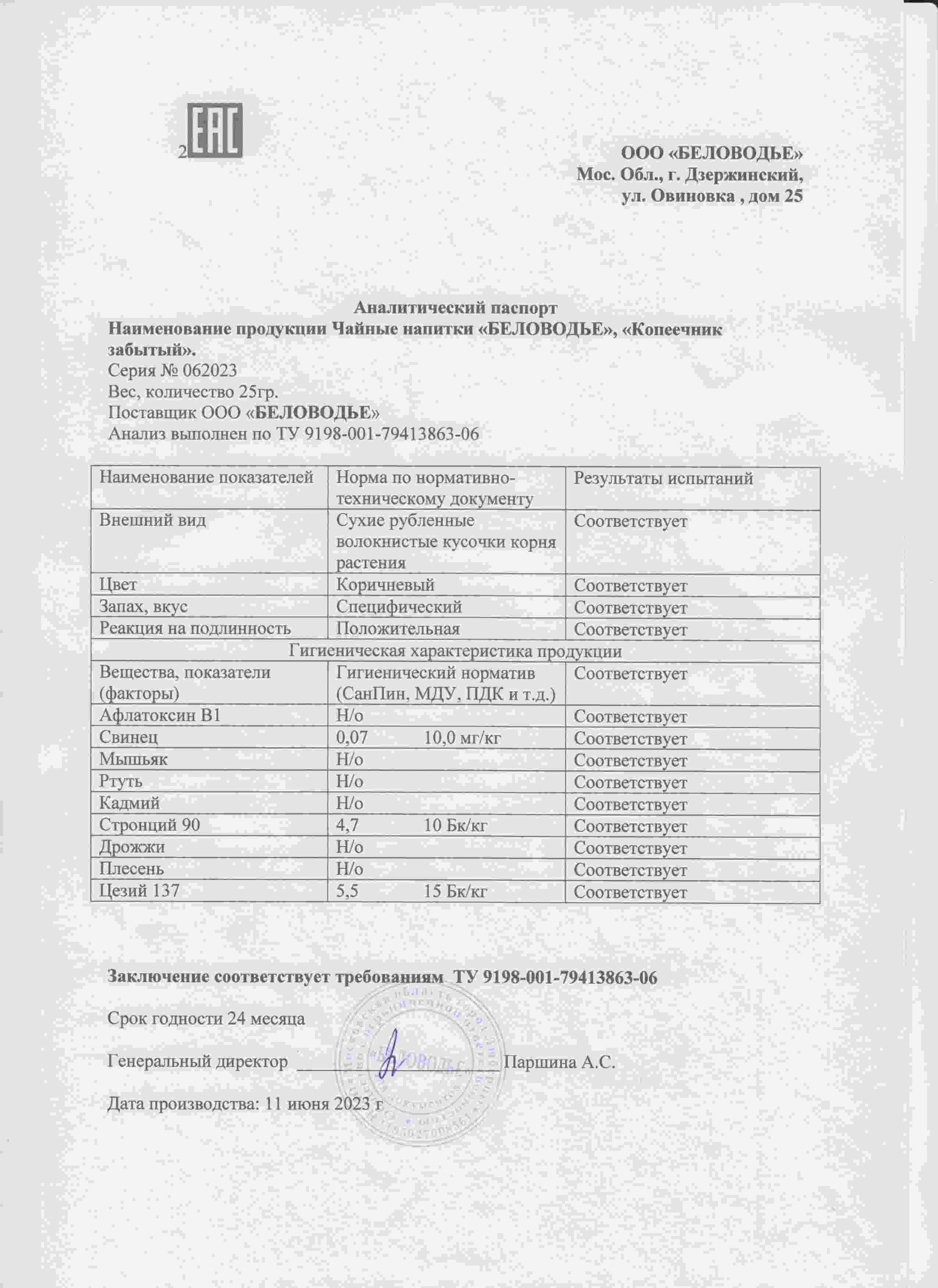 Паспорт №062023